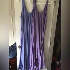 2 HALARA U Neck Flowy Maxi Casual Tank Dresses XL